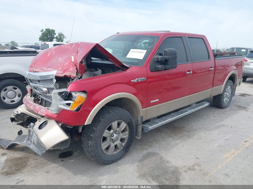 Vin: 1ftfw1et4bfb10213, lot: 45720376, ford f-150 lariat 20112