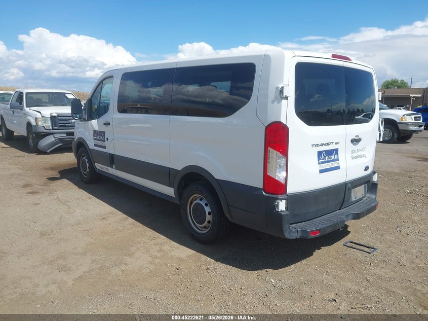 Vin: 1fmzk1ym1kka25572, lot: 45720382, ford transit-150 xl 20193