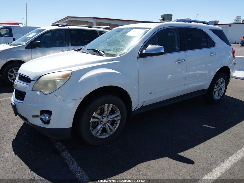 2011 Chevrolet Equinox 2.4 2Lt white Lot 111045222709 Vin 2GNALPEC2B1300757