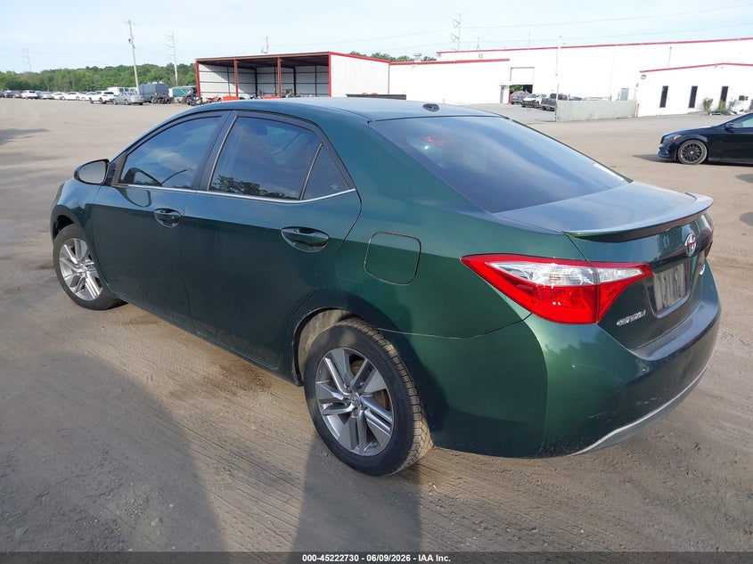 Vin: 2t1bprhe1fc344315, lot: 45720491, toyota corolla le eco premium 20153