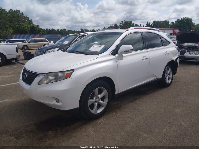Vin: 2t2bk1ba2ac046415, lot: 45720495, lexus rx 350 20102
