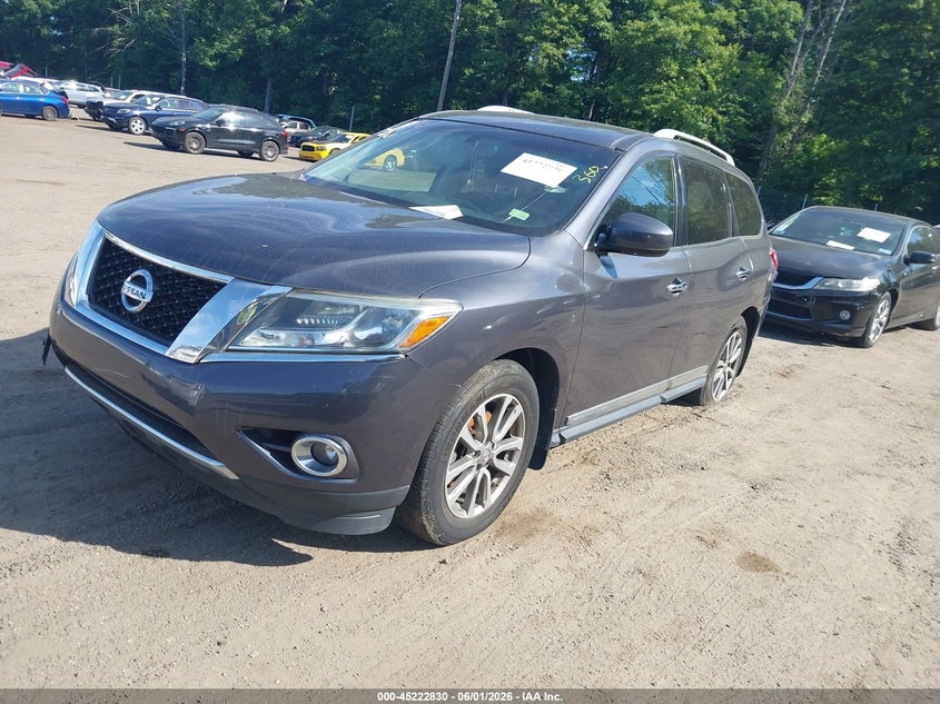Vin: 5n1ar2mm5dc678021, lot: 45720591, nissan pathfinder sl 20132
