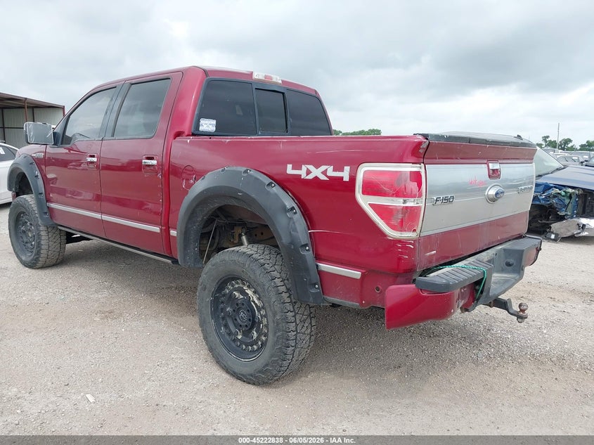 Vin: 1ftfw1et9dfc12075, lot: 45720599, ford f-150 platinum 20133