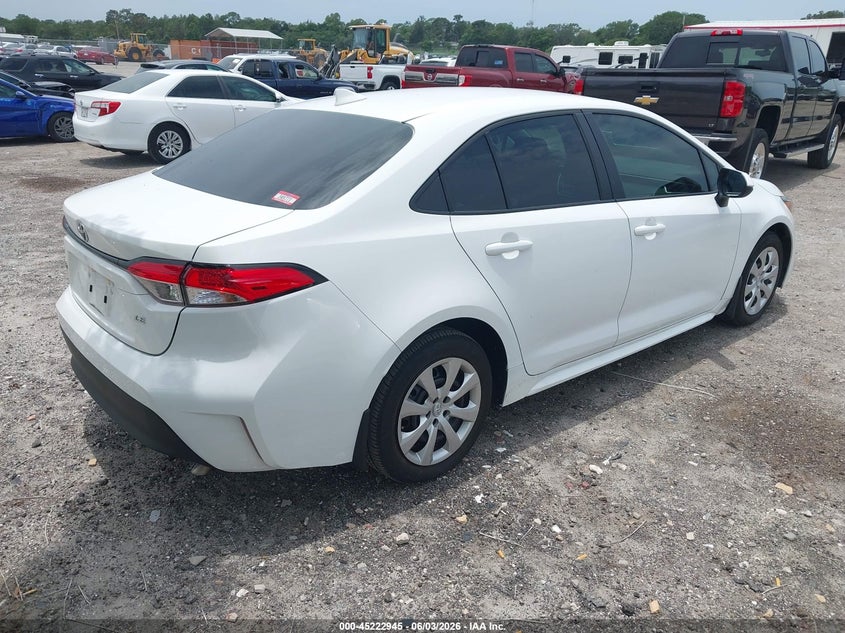 Vin: 5yfb4mde3sp329794, lot: 45720706, toyota corolla le 20254
