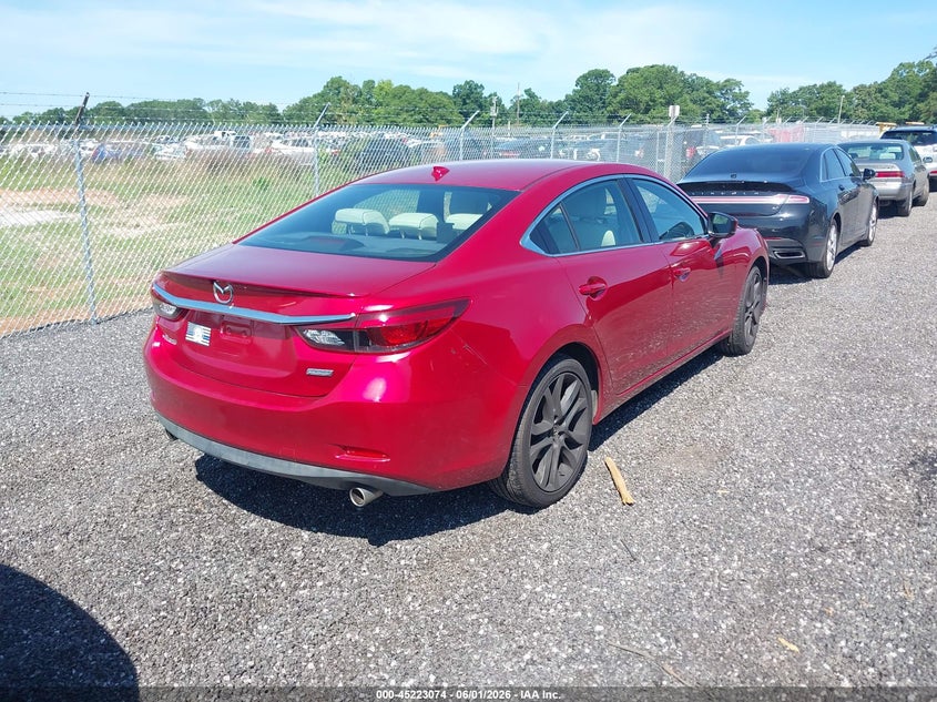 Vin: jm1gl1x56h1100204, lot: 45720835, mazda mazda6 grand touring 20174