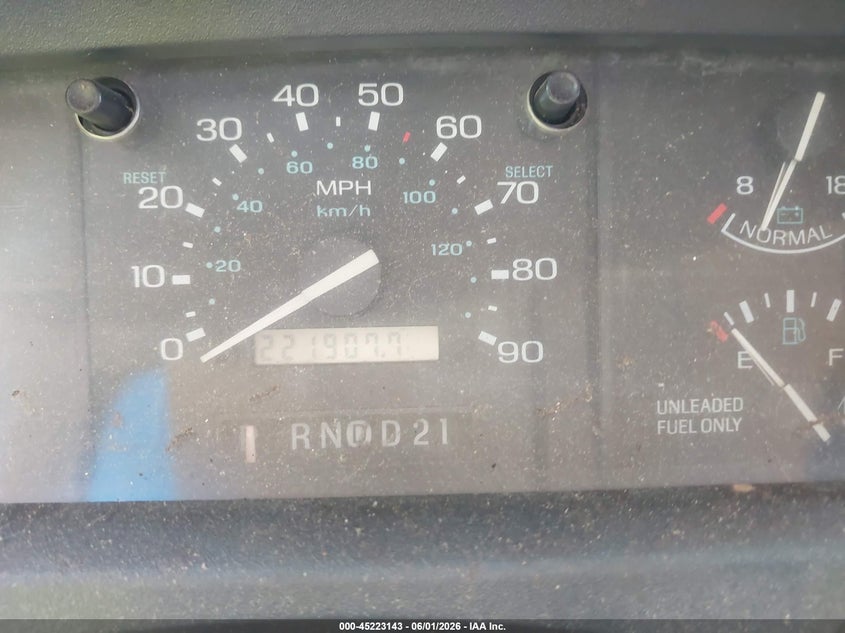 1993 Ford Aerostar VIN: 1FMDA31U0PZB80213 Lot: 45223143