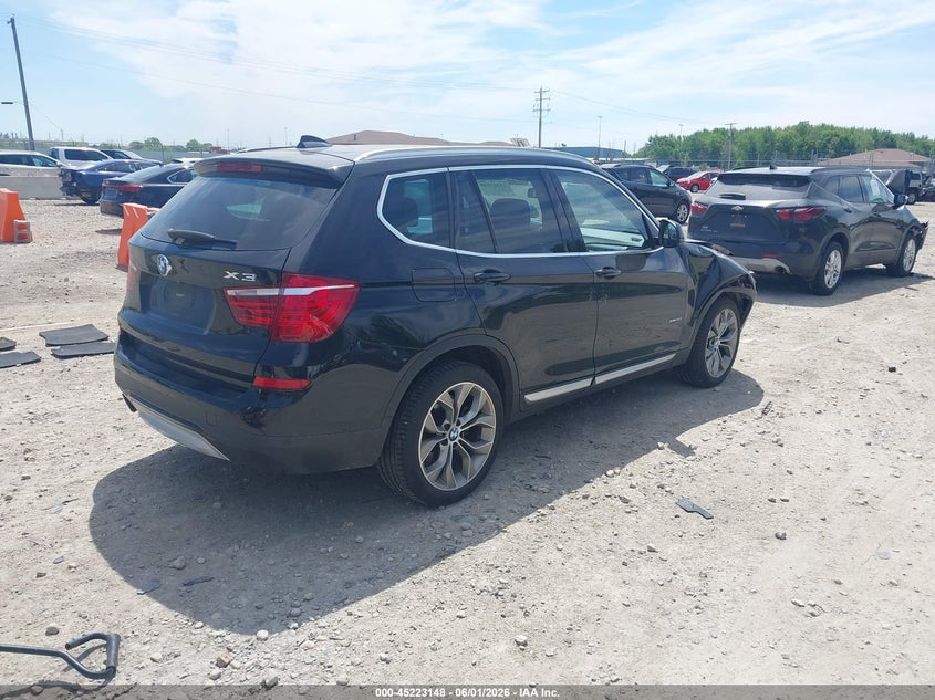 Vin: 5uxwx9c54h0t14343, lot: 45720909, bmw x3 xdrive28i 20174