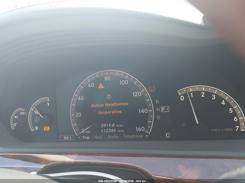 2008 Mercedes-Benz S 550 VIN: WDDNG71X18A222158 Lot: 45223166