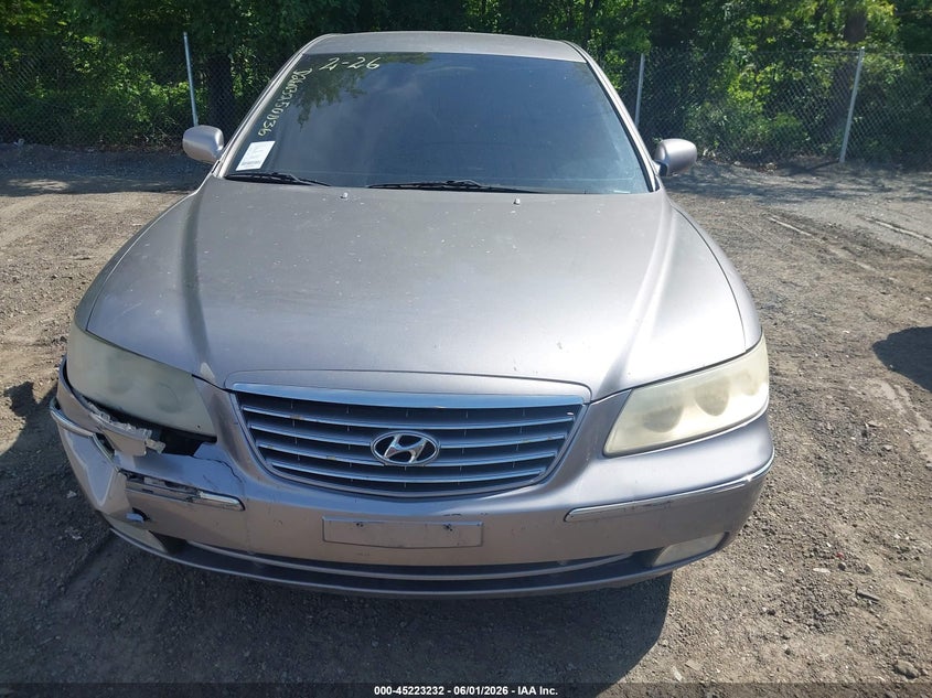 2006 Hyundai Azera Limited/Se VIN: KMHFC46F66A048587 Lot: 45223232