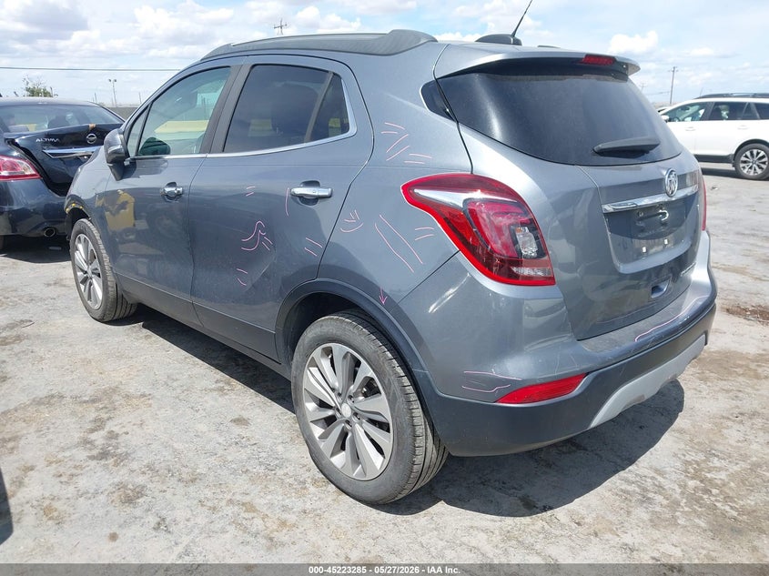 Vin: kl4cjasb6kb879651, lot: 45721046, buick encore fwd preferred 20193