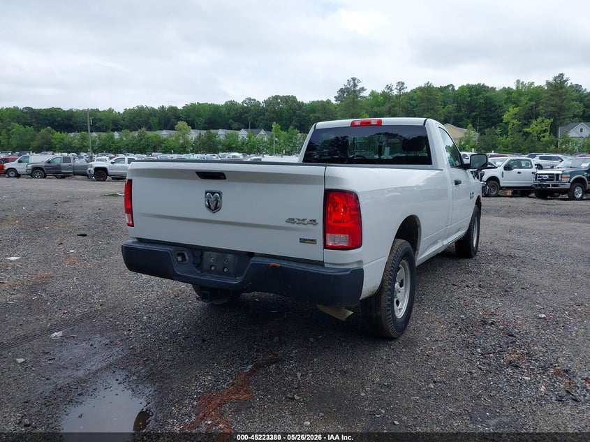 Vin: 3c6jr7dg3hg675401, lot: 45721141, ram 1500 tradesman  4x4 8' box 20174