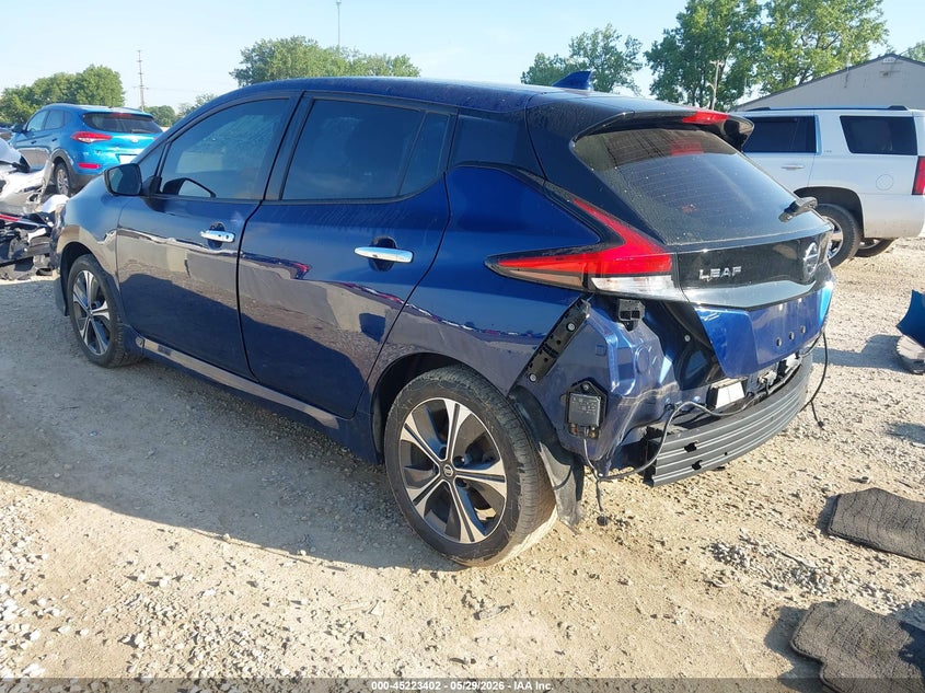 Vin: 1n4bz1cv0mc551504, lot: 45721163, nissan leaf sv plus 62 kwh 20213