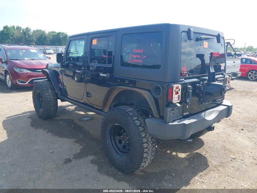 Vin: 1c4bjwfgxhl731851, lot: 45721187, jeep wrangler unlimited rubicon 4x4 20173