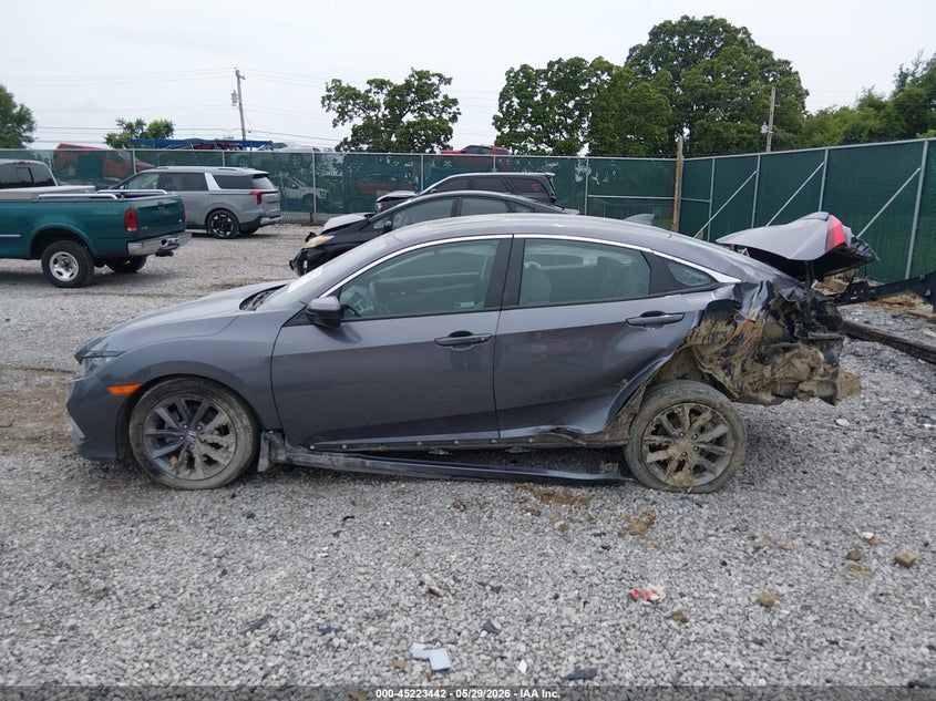 VIN 19XFC1F3XME013036 2021 HONDA CIVIC EX