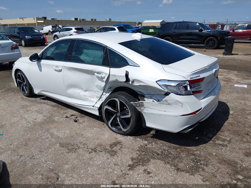 Vin: 1hgcv1f35ka145698, lot: 45721256, honda accord sport 20193