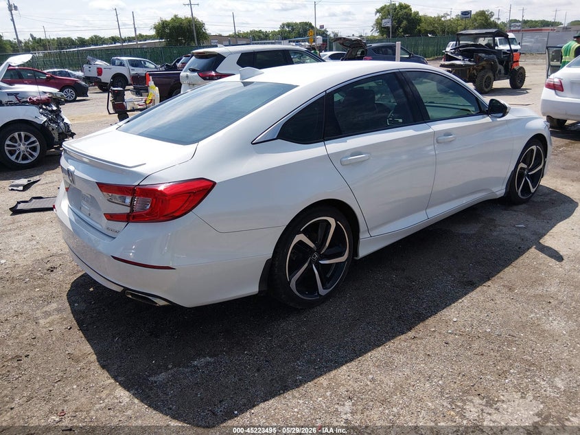 Vin: 1hgcv1f35ka145698, lot: 45721256, honda accord sport 20194