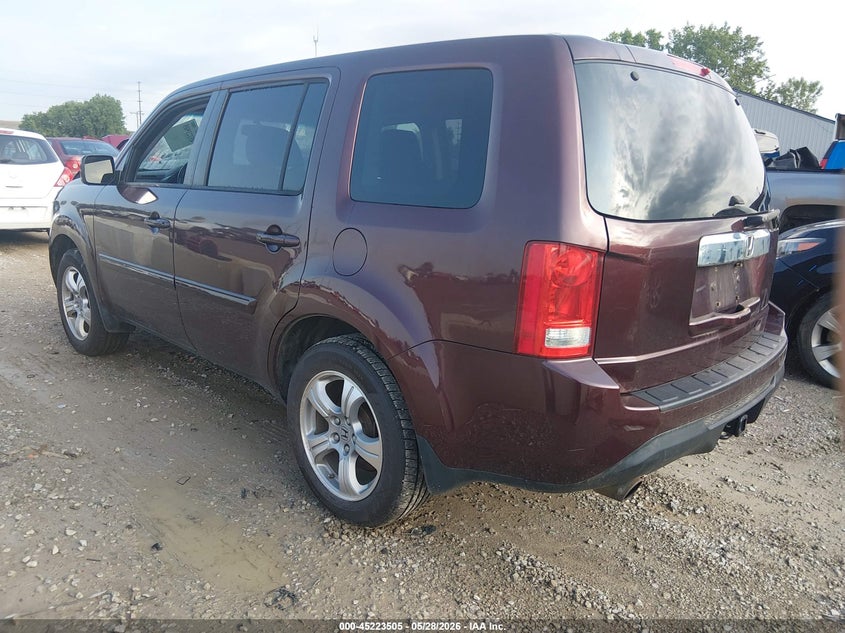 Vin: 5fnyf4h50fb010076, lot: 45721266, honda pilot ex-l 20153