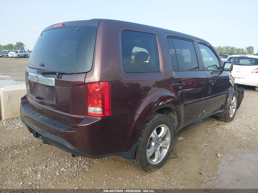 Vin: 5fnyf4h50fb010076, lot: 45721266, honda pilot ex-l 20154
