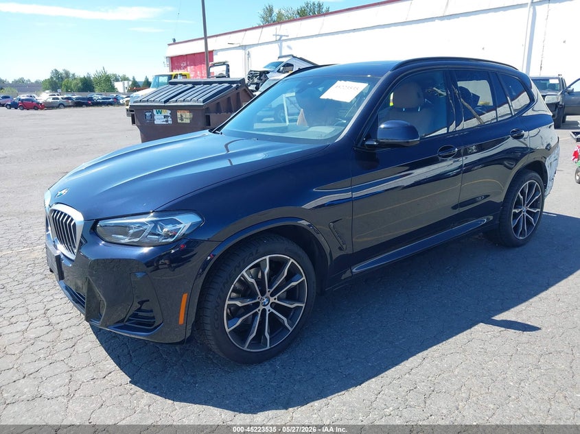 Vin: 5ux53dp00n9m86966, lot: 45721296, bmw x3 xdrive30i 20222