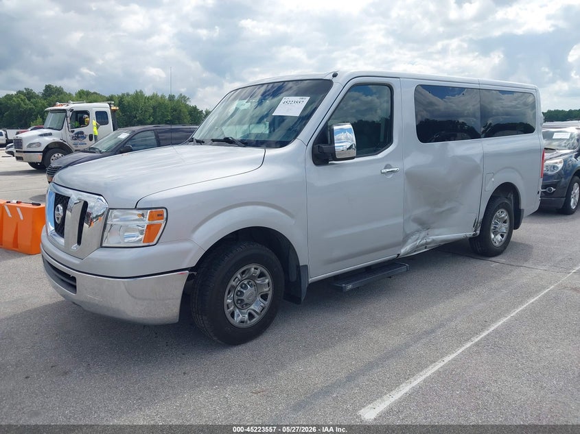 Vin: 5bzbf0aa6fn850287, lot: 45721319, nissan nv passenger nv3500 hd sv v6 20152