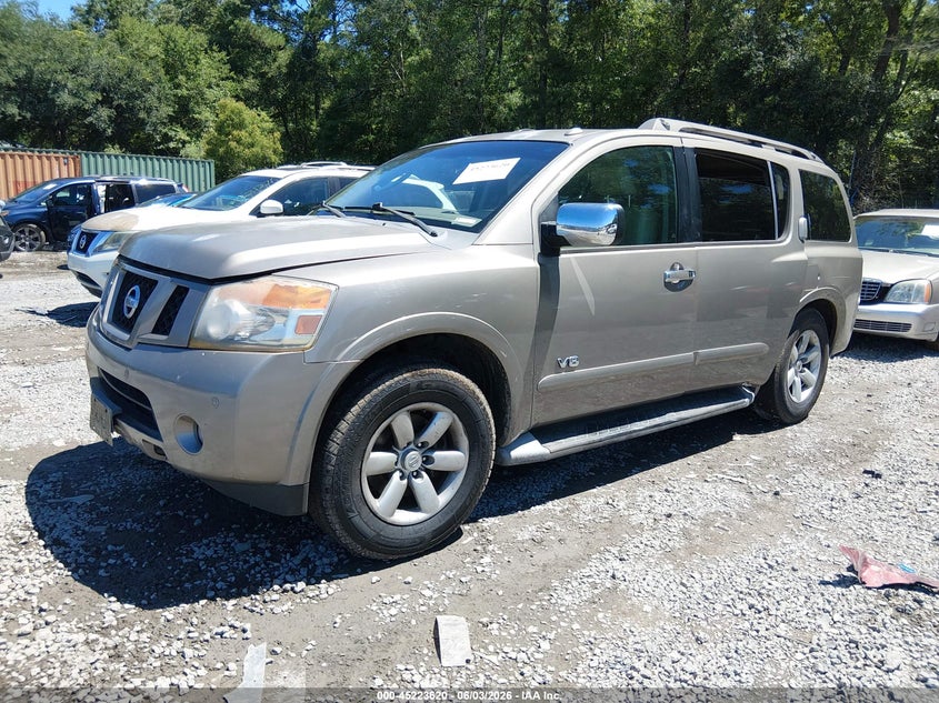 2008 Nissan Armada Se VIN: 5N1BA08D98N628288 Lot: 45223620