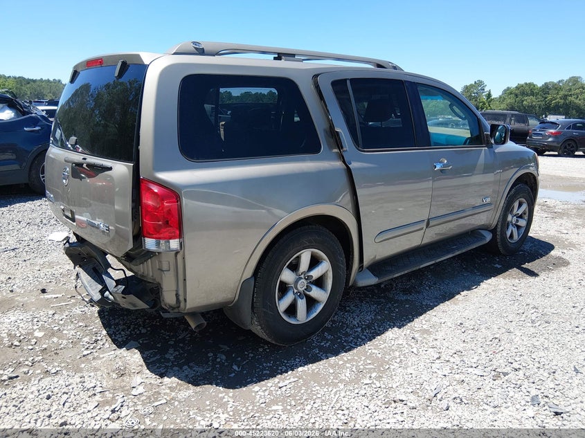 2008 Nissan Armada Se VIN: 5N1BA08D98N628288 Lot: 45223620