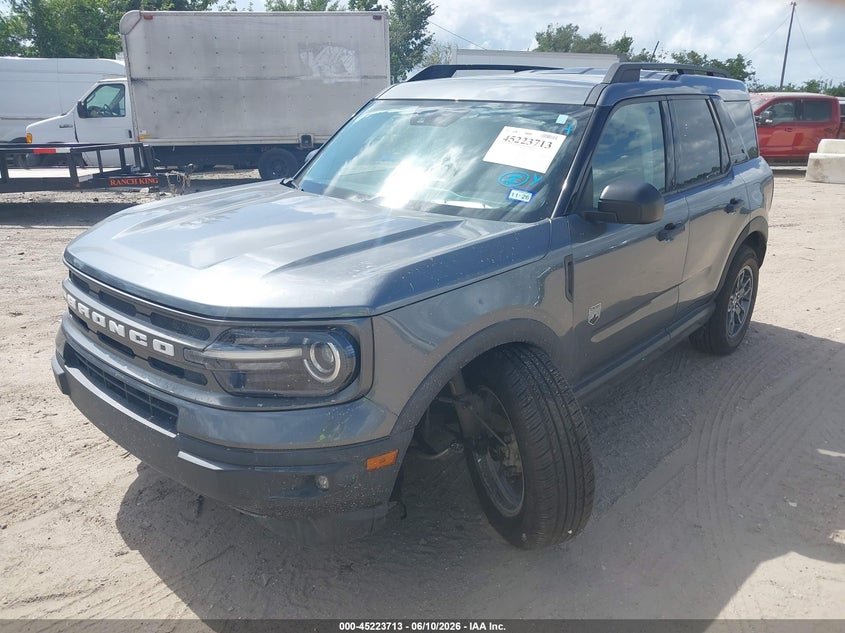 Vin: 3fmcr9b63mra18180, lot: 45721474, ford bronco sport big bend 20212