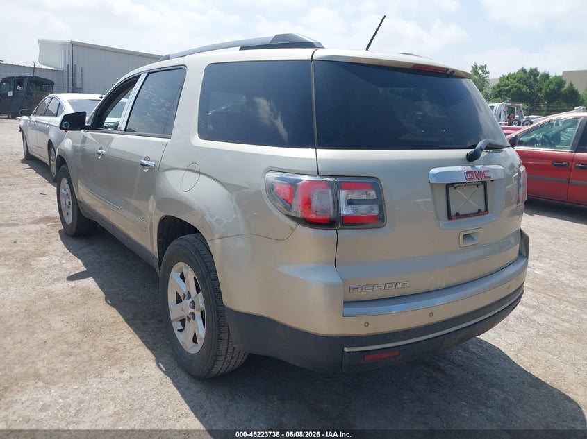 Vin: 1gkkrned0fj159017, lot: 45721499, gmc acadia sle-1 20153