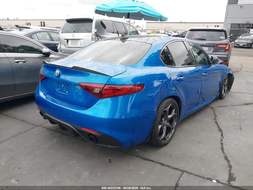 Vin: zarfaeen2j7568483, lot: 45721547, alfa romeo giulia ti sport awd 20184