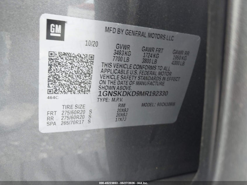 CHEVROLET SUBURBAN - zdjęcie 9