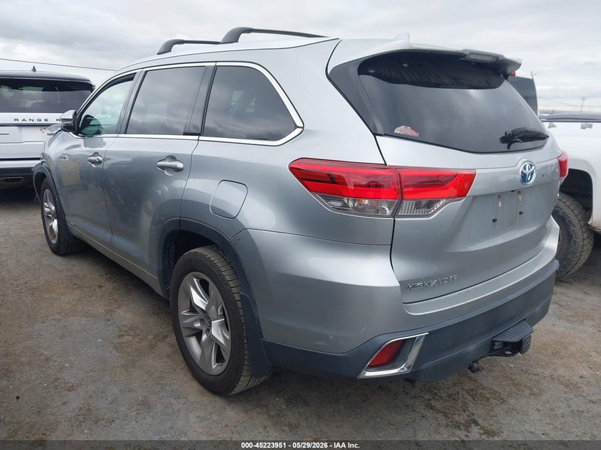 Vin: 5tddgrfh7ks072294, lot: 45721713, toyota highlander hybrid limited 20193