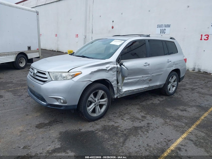 Vin: 5tddk3eh5cs122219, lot: 45721720, toyota highlander limited v6 20122
