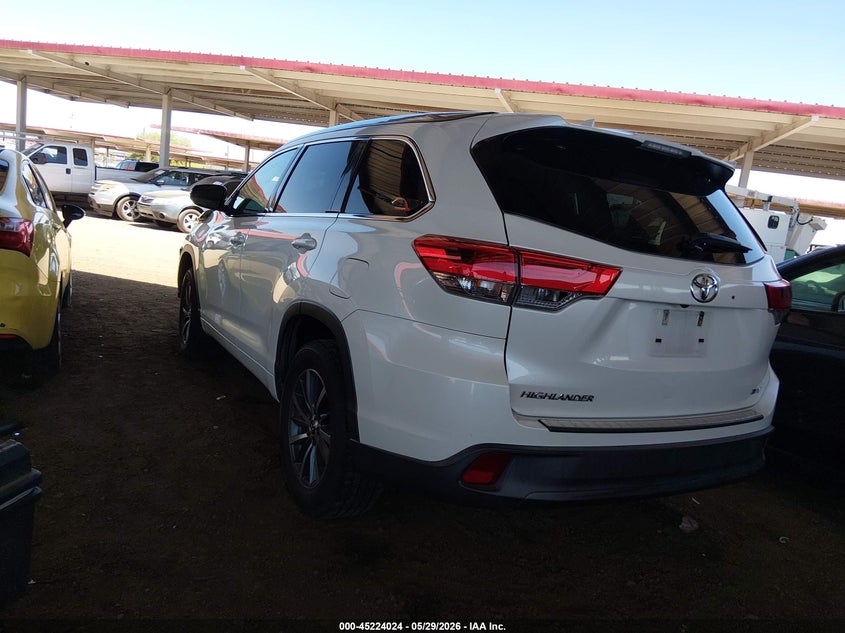 Vin: 5tdkzrfh4hs525992, lot: 45721785, toyota highlander xle 20173
