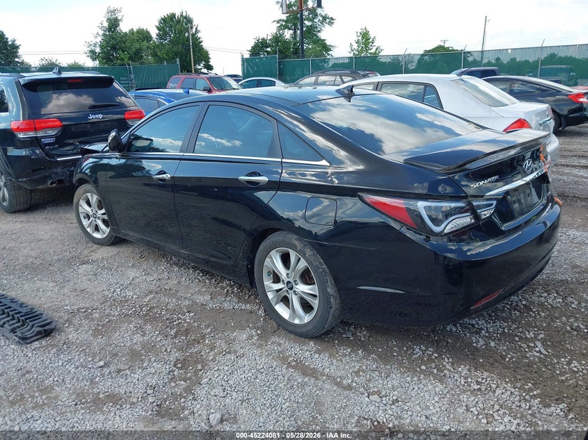 2012 Hyundai Sonata 2.4 Limited black Lot 111045224081 Vin 5NPEC4AC2CH474083