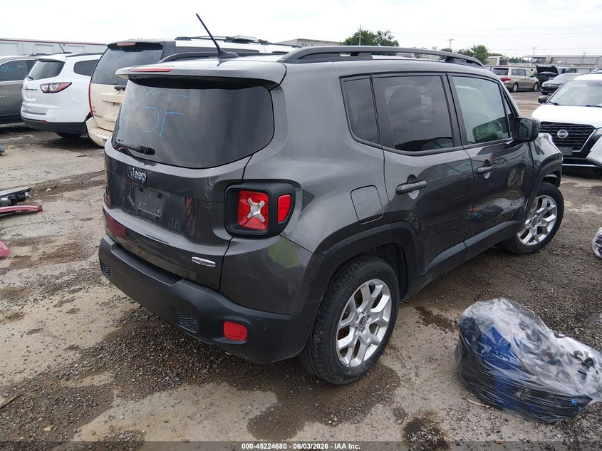 Vin: zaccjabb1hpg46040, lot: 45722441, jeep renegade latitude fwd 20174