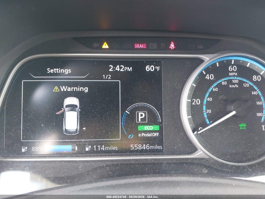 2019 Nissan Leaf S VIN: 1N4AZ1CP7KC300327 Lot: 45224749