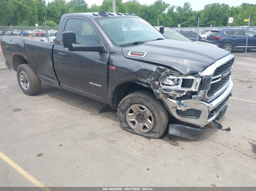 Vin: 3c6mr5aj7kg677239, lot: 45722561, ram 2500 tradesman  4x4 8' box 20191