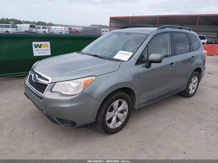 Vin: jf2sjadc6fh540884, lot: 45722573, subaru forester 2.5i premium 20152