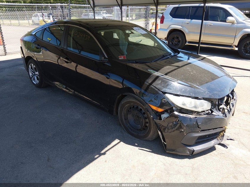 Vin: 19xfc2f53ge213199, lot: 45722700, honda civic lx 2016 img_1