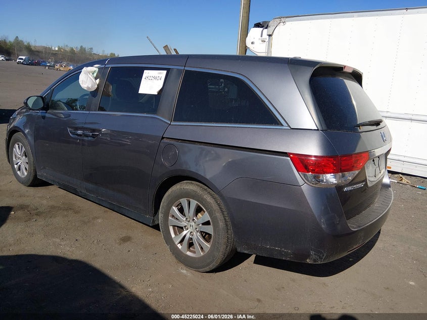 Vin: 5fnrl5h32gb113051, lot: 45722787, honda odyssey se 20163