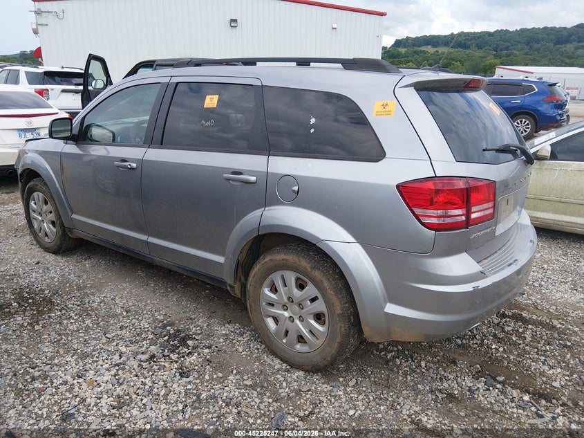 Vin: 3c4pdcab4gt220422, lot: 45723008, dodge journey se 20163