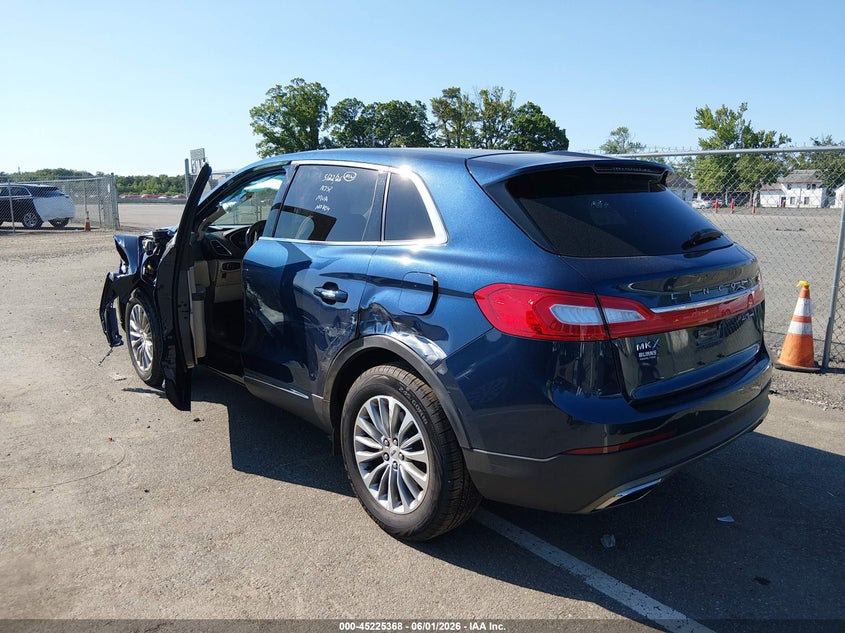 Vin: 2lmpj8kp0hbl37105, lot: 45723129, lincoln mkx select 20173
