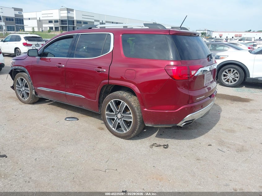 Vin: 1gkknpls1hz236832, lot: 45723158, gmc acadia denali 20173