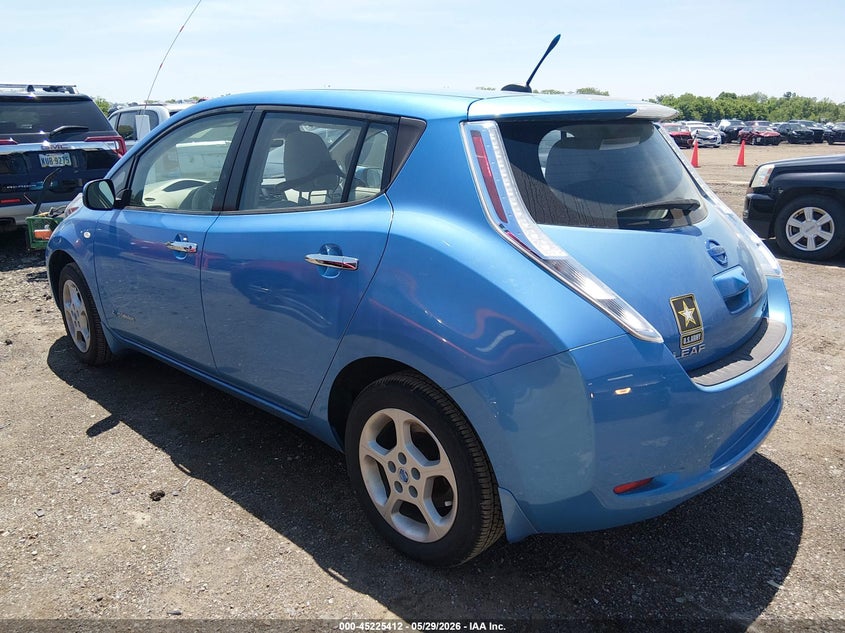 Vin: jn1az0cp2ct020114, lot: 45723173, nissan leaf sl 20123