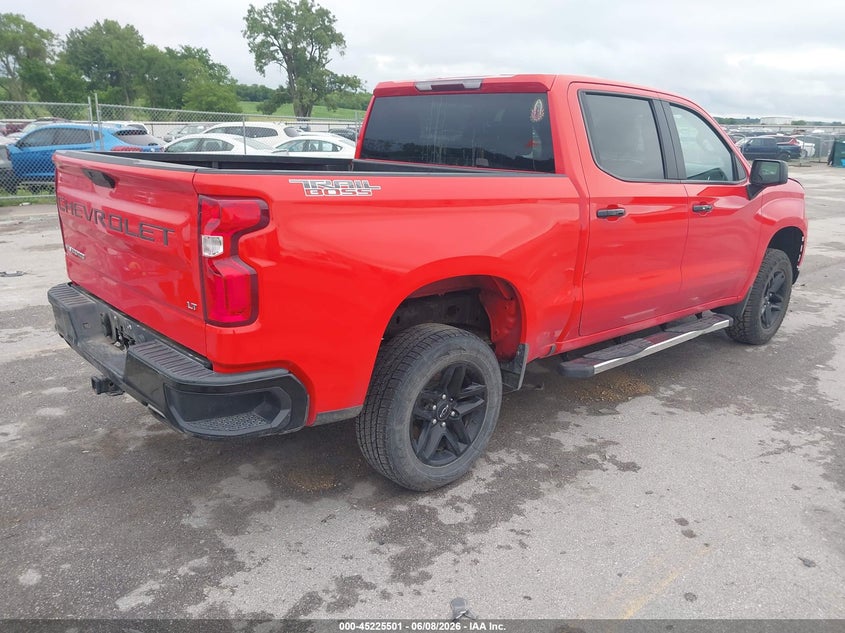 Vin: 3gcpyfed6mg392120, lot: 45723262, chevrolet silverado 1500 4wd  short bed lt trail boss 20214