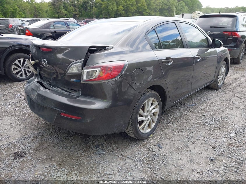 2012 Mazda 3 2.0 I Touring grey Lot 111045225663 Vin JM1BL1V79C1699493