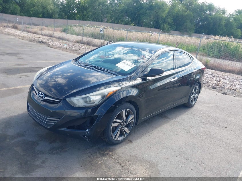 2014 Hyundai Elantra Limited 5NPDH4AE6EH458857 photo 1