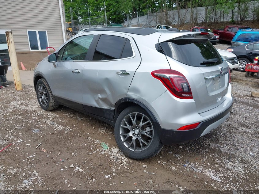 Vin: kl4cj2sb7kb700782, lot: 45723437, buick encore awd sport touring 20193