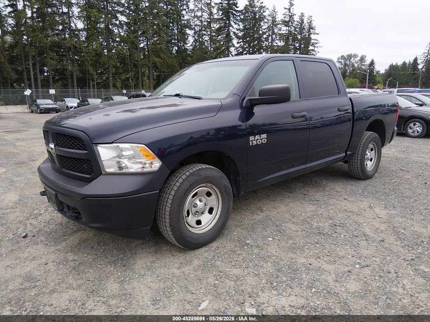 Vin: 1c6rr7kg2js297205, lot: 45723452, ram 1500 tradesman  4x4 5'7 box 20182