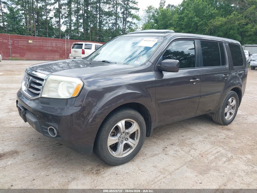 Vin: 5fnyf3h69db022467, lot: 45723483, honda pilot ex-l 20132